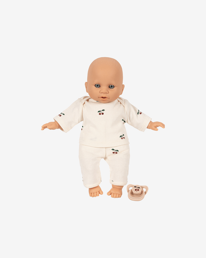 Dukkevogn med Dukke og Smokk - Gavesett | Poppy Doll Stroller