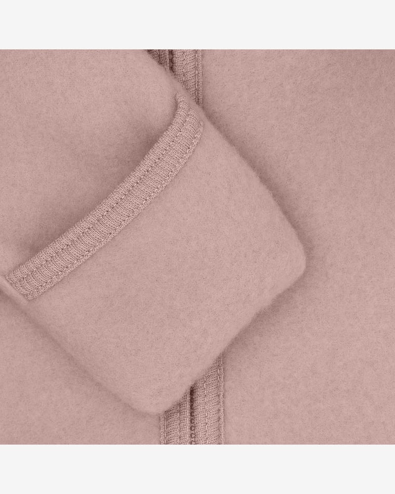 Ulldress i ullfleece med Bamseører - Varm, 100% Merino | Pram Suit Ears Wool Fleece