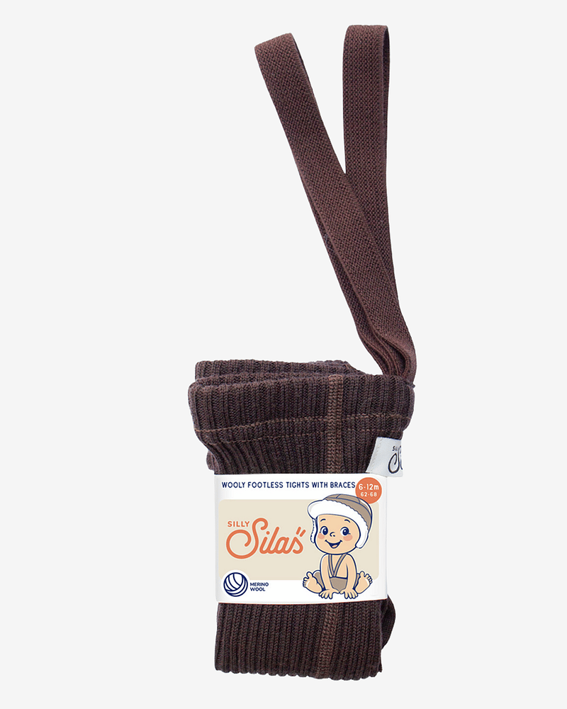 Ullstrømpebukse u/ føtter m/ sele - 100% Merinoull | Wooly Footless Tights
