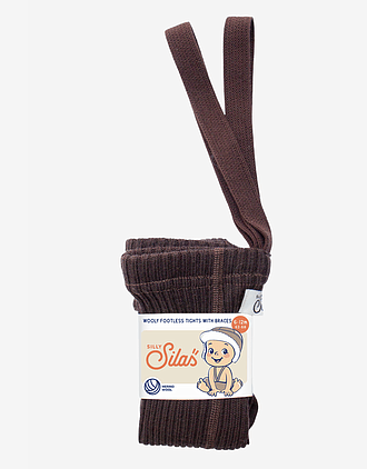 Ullstrømpebukse u/ føtter m/ sele - 100% Merinoull | Wooly Footless Tights