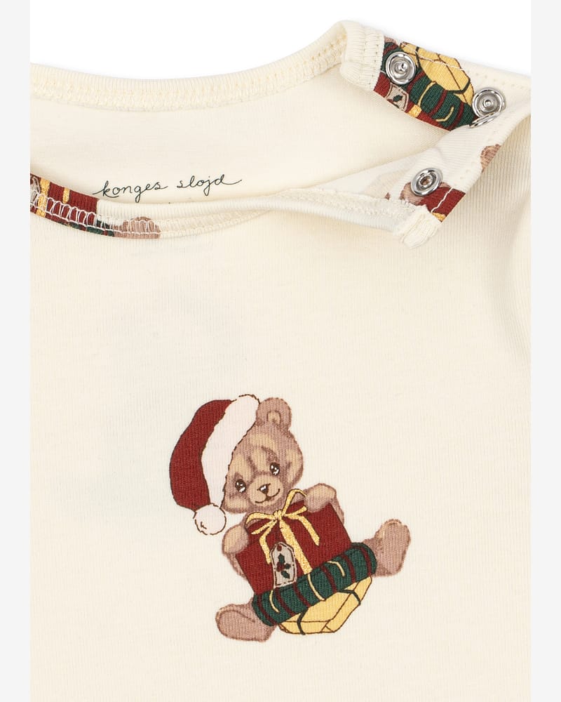 Pysjamas Baby - Body og Bukse - Øko Bomull | Julepysj Basic Body/Pants Set Gots