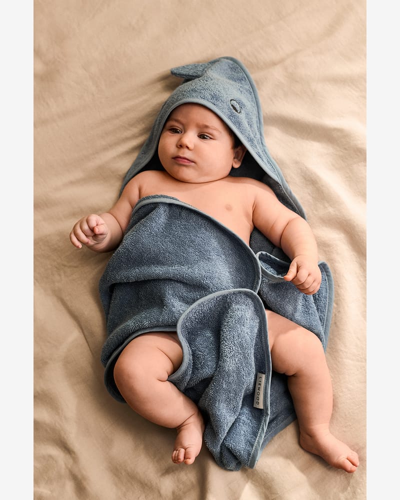 Badehåndkle Baby m/ Hette - Øk.Bomull Frotte | Albert