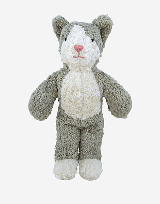 Kosebamse Katt, Liten - 100% Naturlig, Økologisk Bomull og Ull | Baby Cat