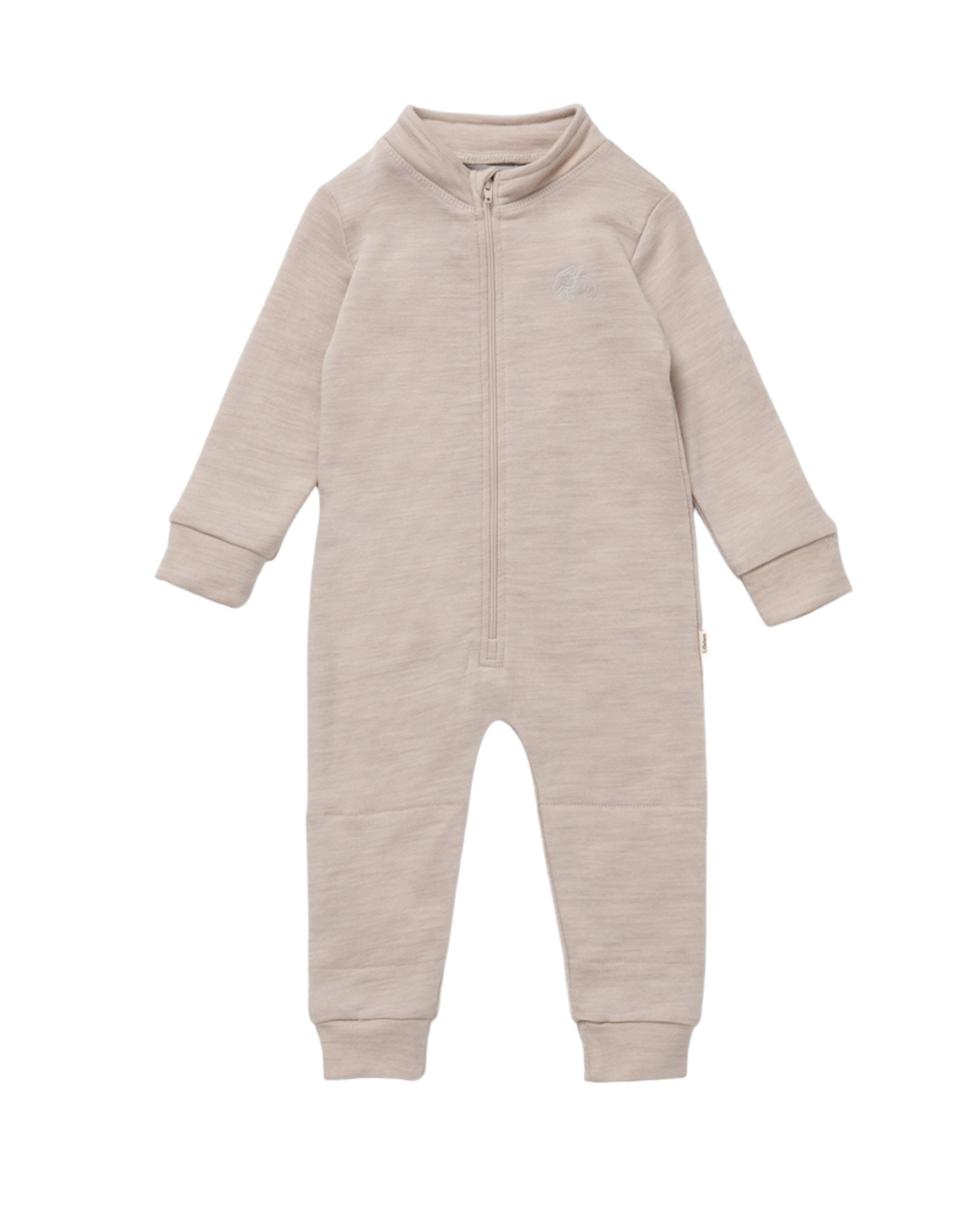 Ulldress i glatt ullfleece – Forsterkning på knærne | Sparkedress Active, Lys Beige