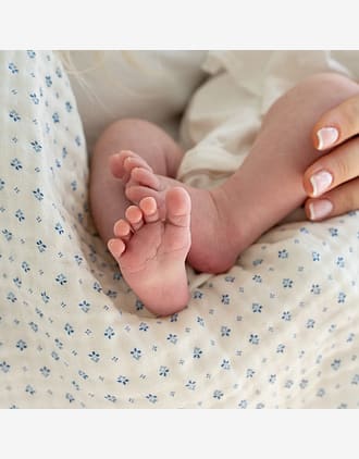 Swaddle teppe – Øko Musselin, 4 lag – 100×100 | Babyteppe GOTS