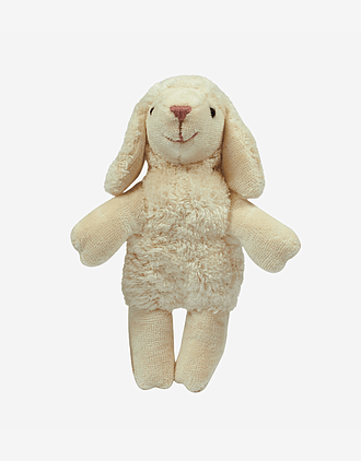 Kosebamse Sau, Liten - 100% Naturlig, Økologisk Bomull og Ull | Baby Sheep