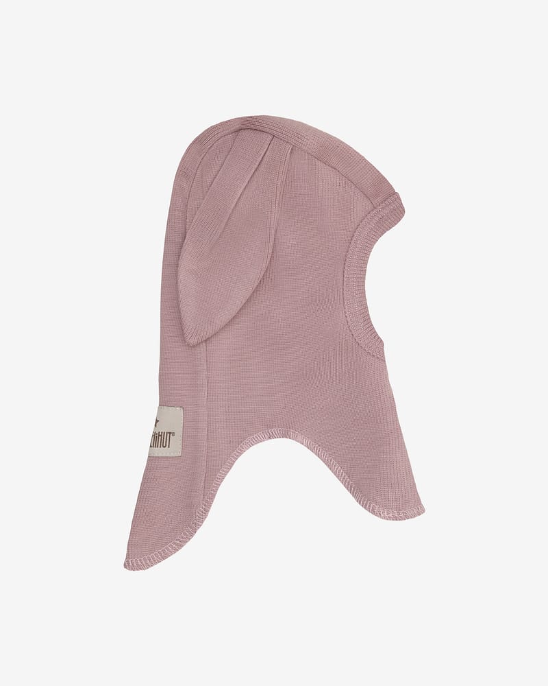 Balaclava Ull med Kaninører - 97% Merino, 3% Elastan, Tynn ullkvalitet | Balaclava Ears Wool Rib