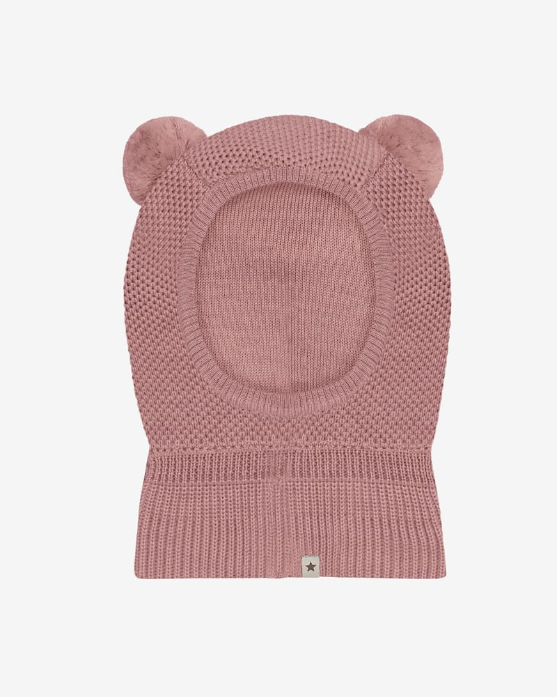 Balaclava Ull 2-Lags m/ Vindstopper | Windstopp Pompoms