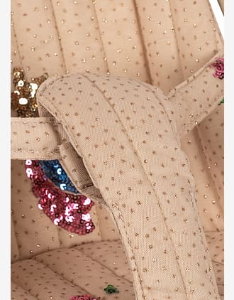 Dukkevogn m/ Glitrende Paljetter - Trille m/ Stelleveske | Tulle Doll Stroller