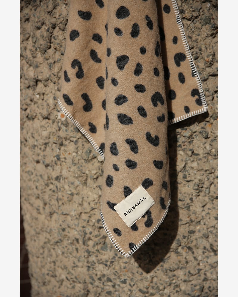 Babyteppe Ull, Tykt - 100% Merino, Ubehandlet | Leopard Biniblanket
