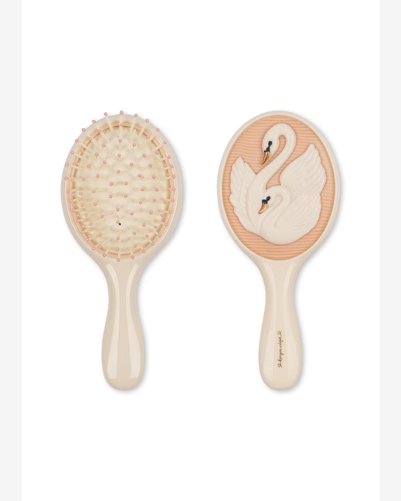 Hårbørste og Speil i Gaveeske - Svanedetaljer | Swan Beauty Set