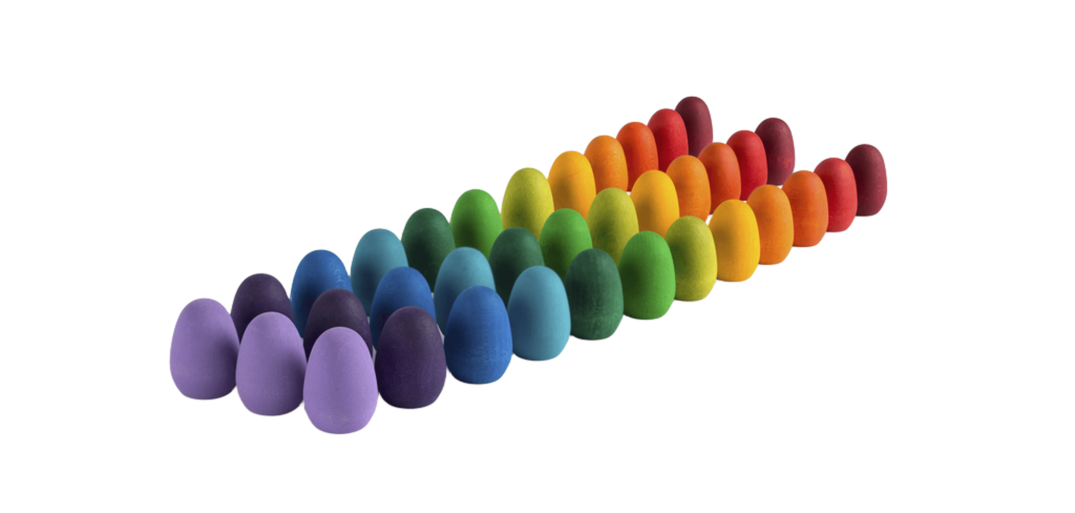 Eggfigurer til Mønsterbygging, 36stk | Rainbow Egg mandala, Regnbuens Farger