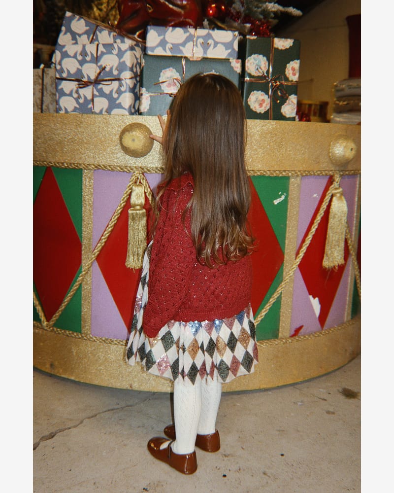 Tyllkjole m/ Glitter Paljetter | Yvonne Harlekin Dress