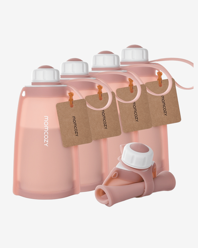 Momcozy Gjenbrukbare melkeposer i silikon, 5 stk