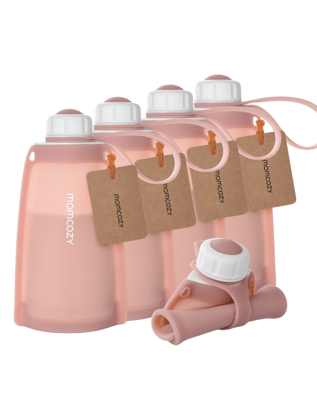 Momcozy Gjenbrukbare melkeposer i silikon, 5 stk