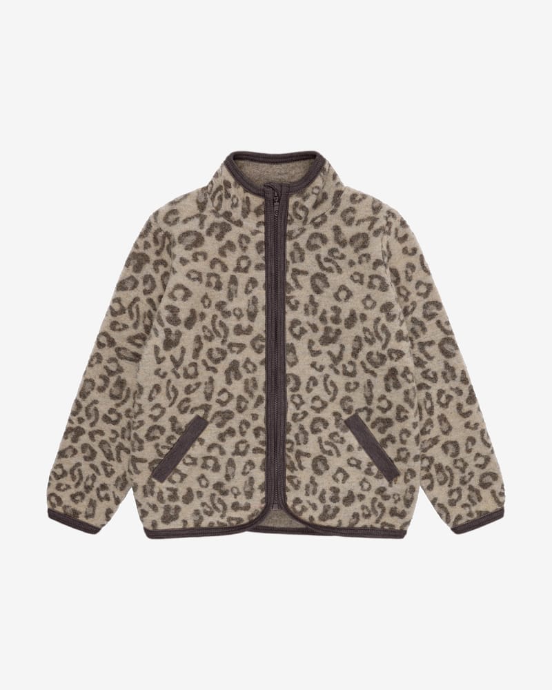 Ulljakke i ullfleece - Varm, 100% Merino | Jacket Wool Fleece Jacquard