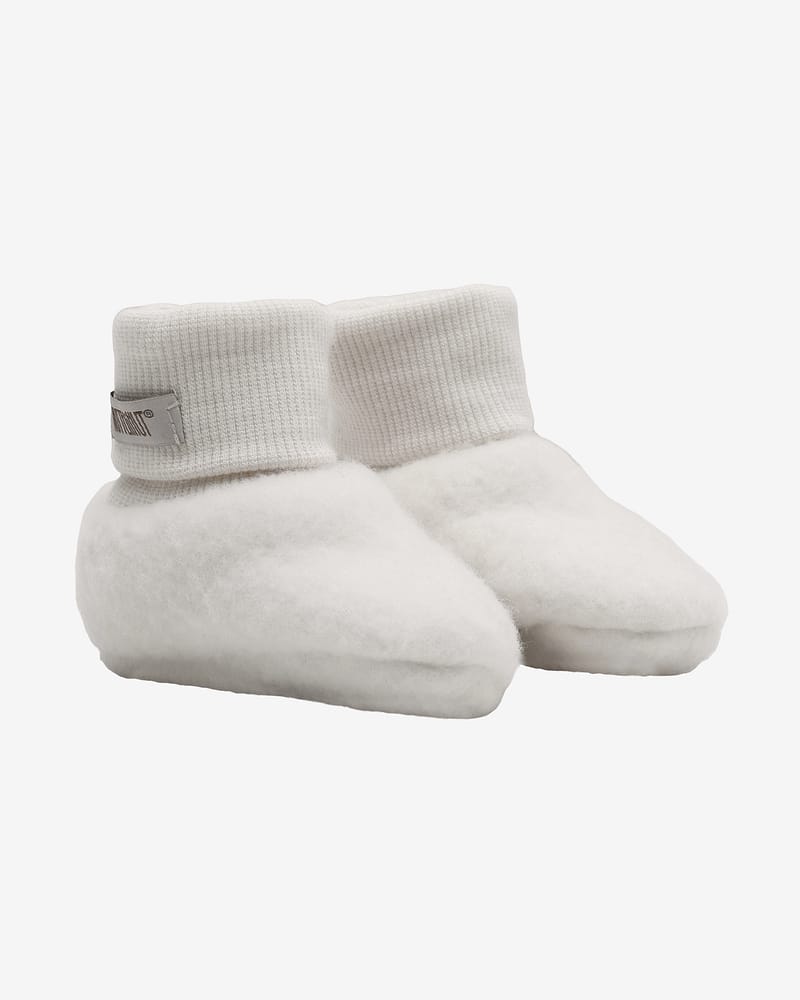 Ulltøfler i Ullfleece - Varm | Footies Wool Fleece
