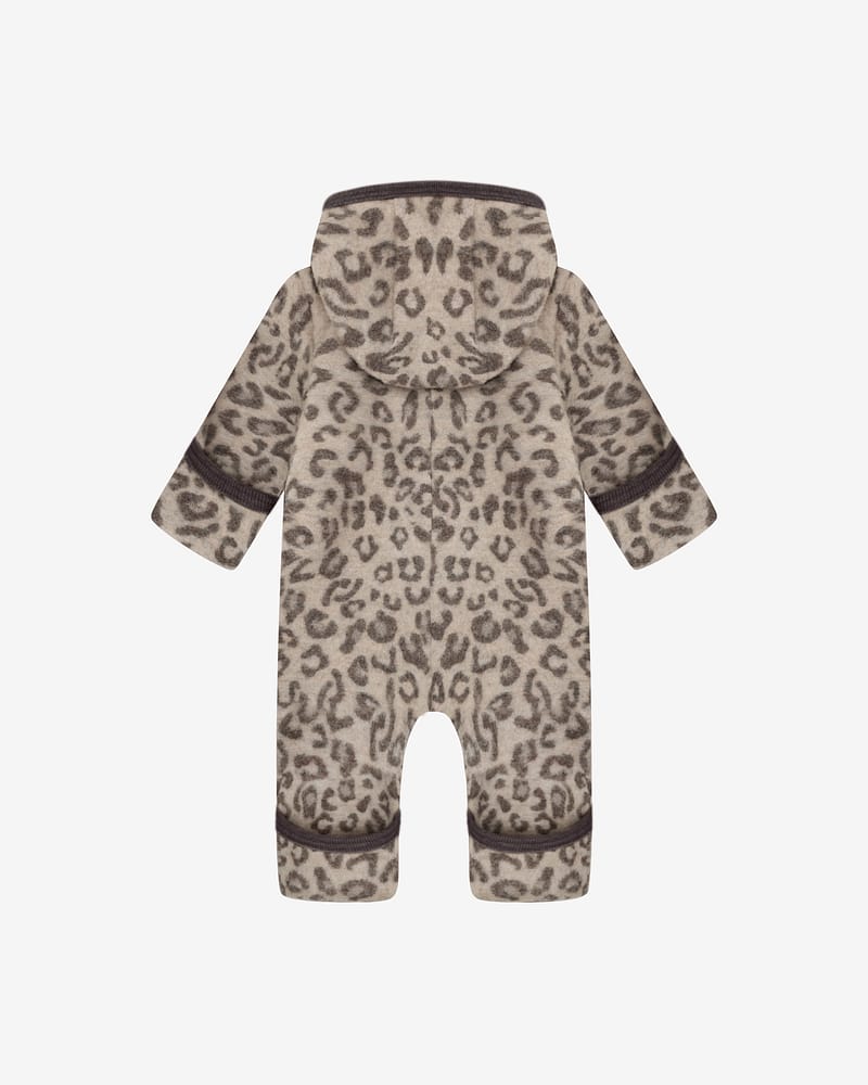 Ulldress i ullfleece - Varm, 100% Merino | Pram Suit Wool Fleece Jacquard