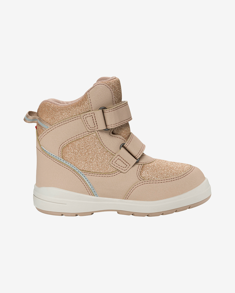 Viking Vintersko Barn - Isolert mellomhøy barnesko med glitter, Goretex | Fun Glitter Warm GTX 2V Beige