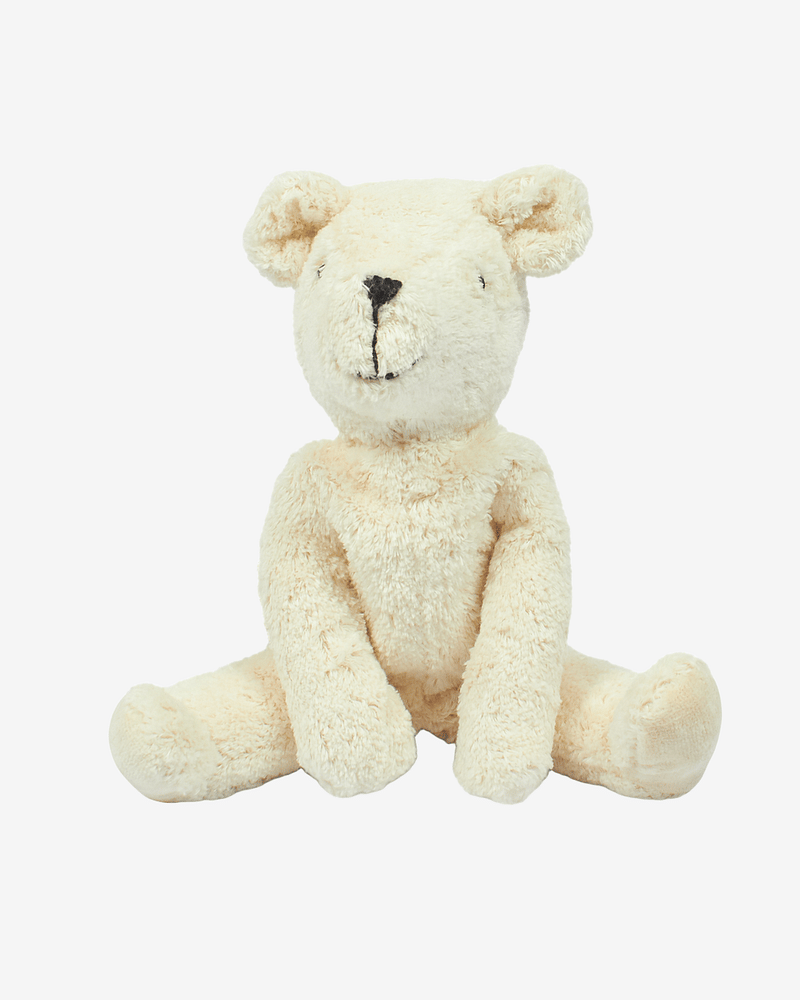 Kosebamse Bjørn, Medium - 100% Naturlig, Økologisk Bomull og Ull | Floppy animal Bear