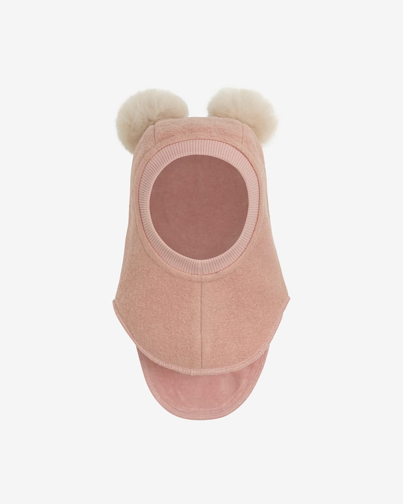 Balaclava 2-Lags - Varm, Tovet Ull med Alpakkadusker | Alpaca Pompoms