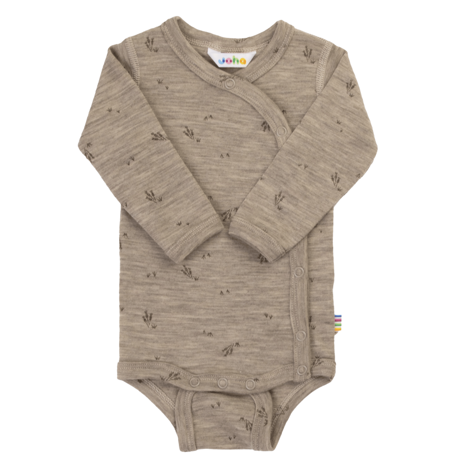 Omslagsbody Ull – 100% Merino | Basic, Beige Melange