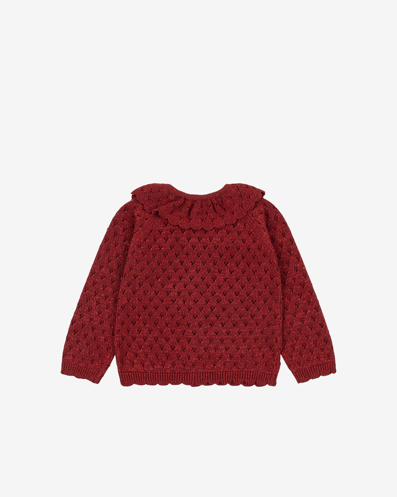 Ullcardigan m/ Glitter - Øko Bomull | Holiday Cardigan