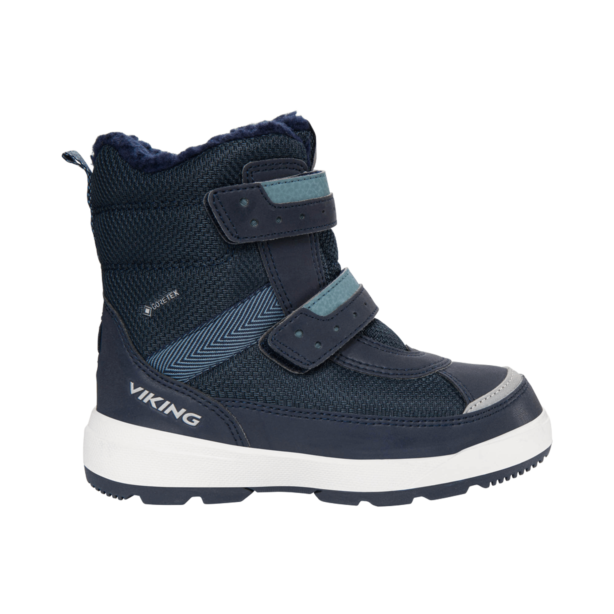 Viking Vintersko Barn – Goretex Vinterstøvler | Play Reflex Warm GTX 2V, Navy/Charcoal