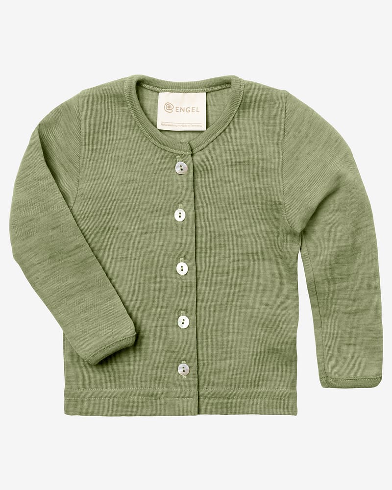 Ullcardigan Baby - 100% Merino, Ubehandlet Ull