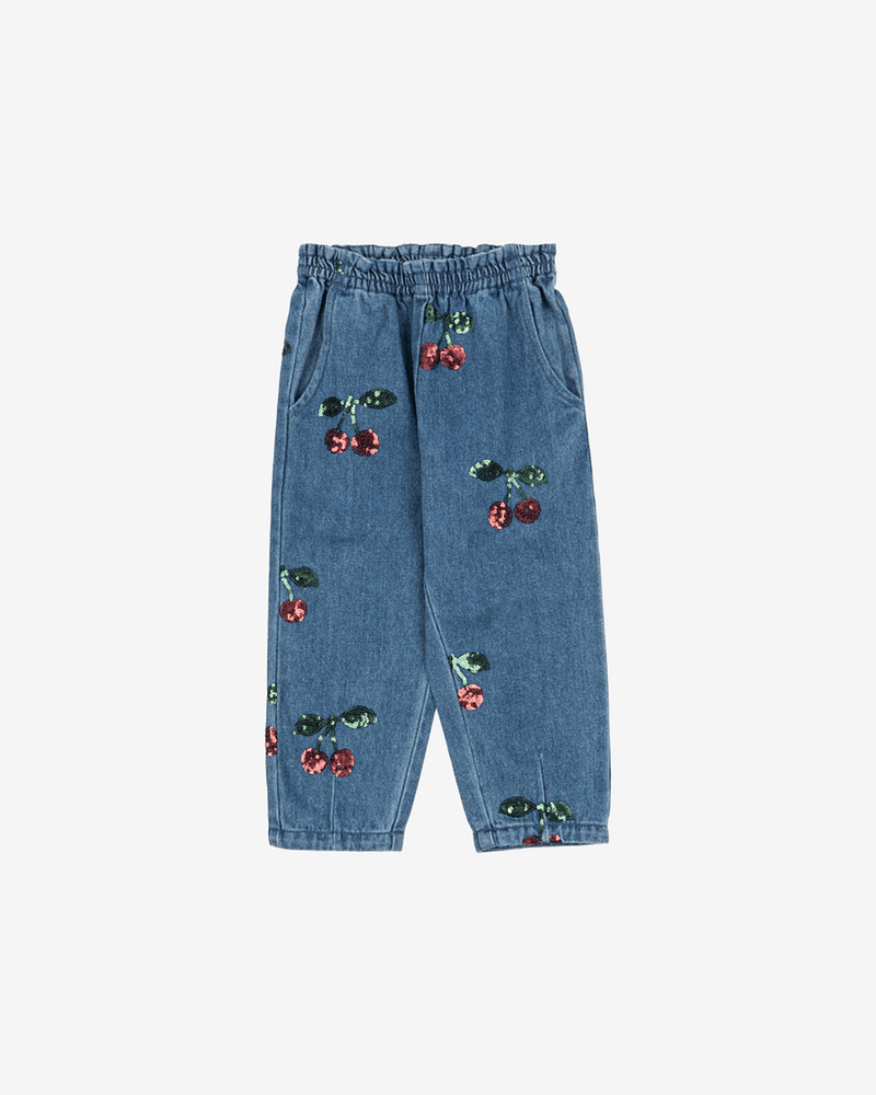 Olabukse med Paljetter - Økologisk Denim | Magot Frill Pants