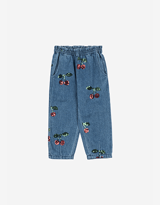 Olabukse med Paljetter - Økologisk Denim | Magot Frill Pants