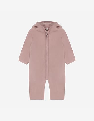 Ulldress i ullfleece med Bamseører - Varm, 100% Merino | Pram Suit Ears Wool Fleece
