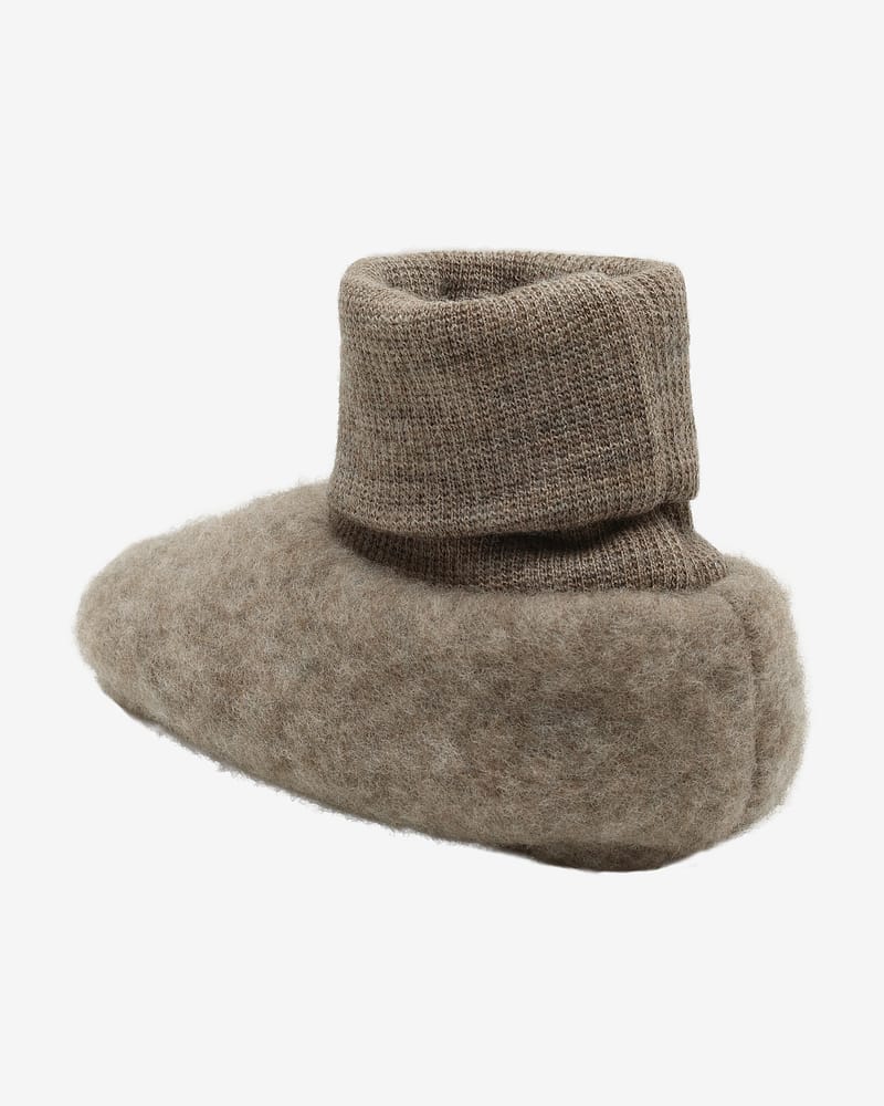 Ulltøfler i Ullfleece - Varm | Footies Wool Fleece