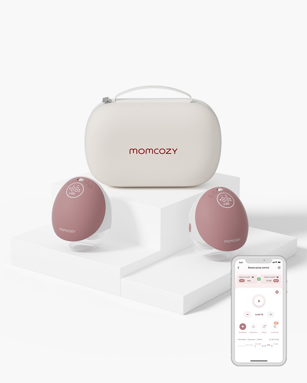 Momcozy M9 handsfree brystpumpe – Dobbel, elektrisk