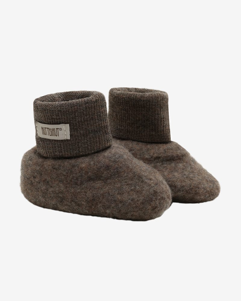 Ulltøfler i Ullfleece - Varm, 100% Merino | Footies Wool Fleece 2-layer