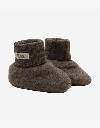 Ulltøfler i Ullfleece - Varm, 100% Merino | Footies Wool Fleece 2-layer