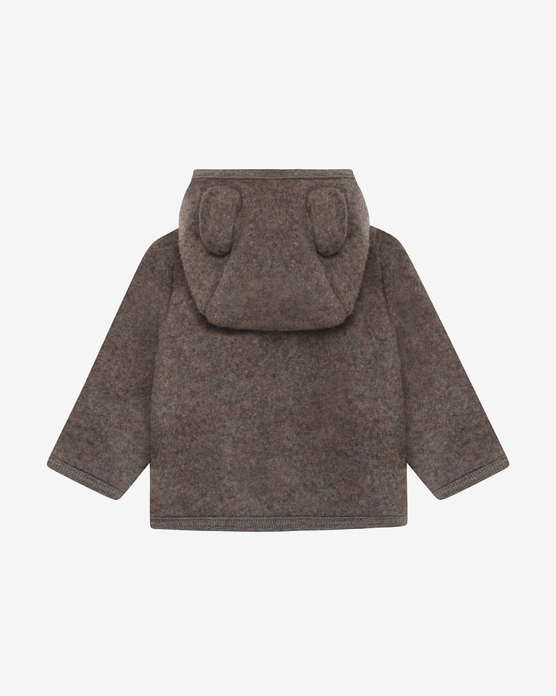 Ulljakke i ullfleece - Varm, 100% Merino | Jacket Ears Wool Fleece