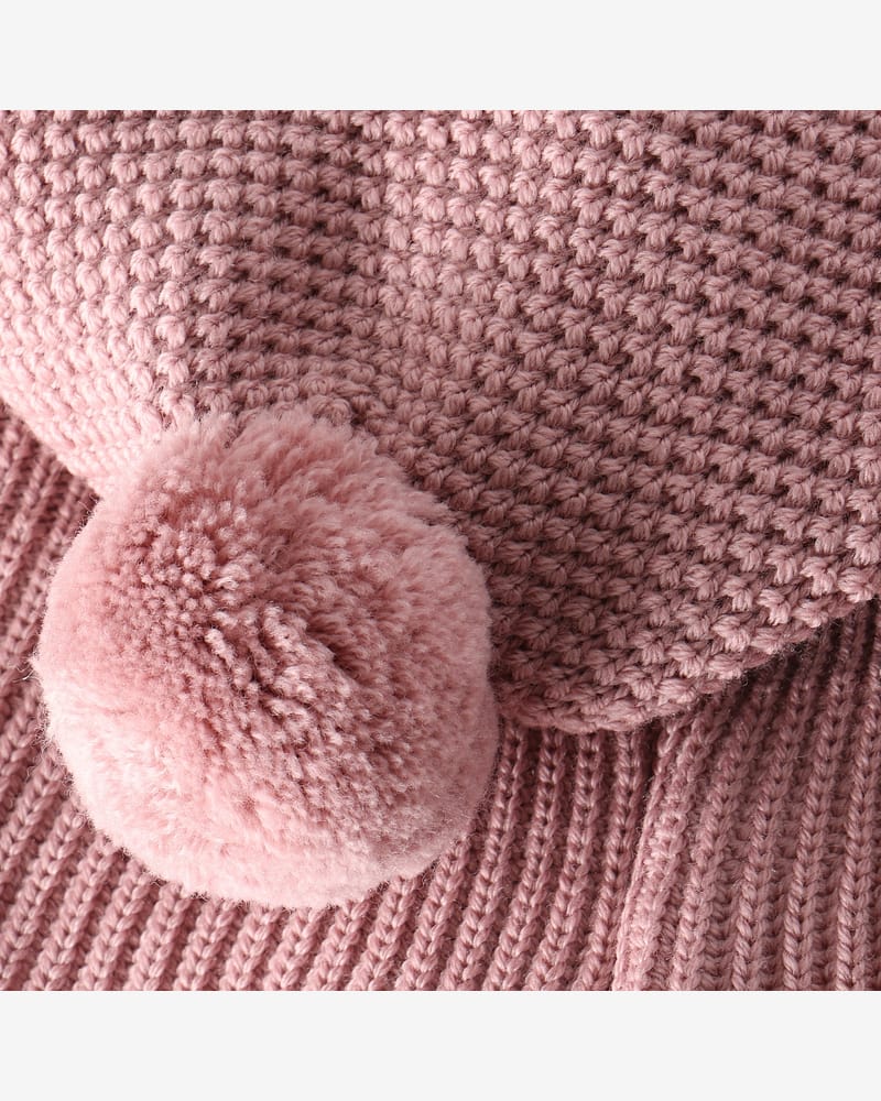 Balaclava Ull 2-Lags m/ Vindstopper | Windstopp Pompoms