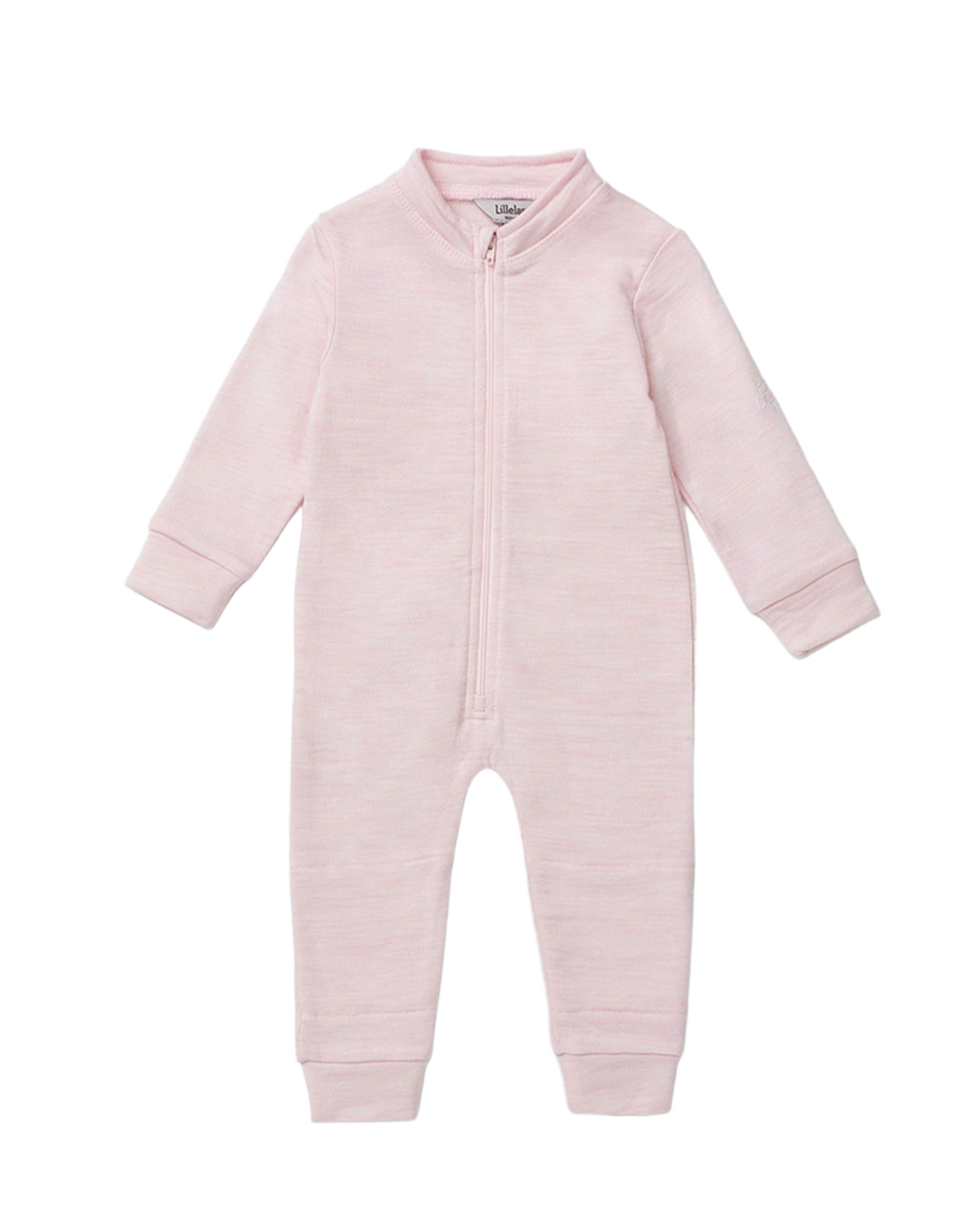 Ulldress i glatt ullfleece – Forsterkning på knærne | Sparkedress Active, HImmelrosa