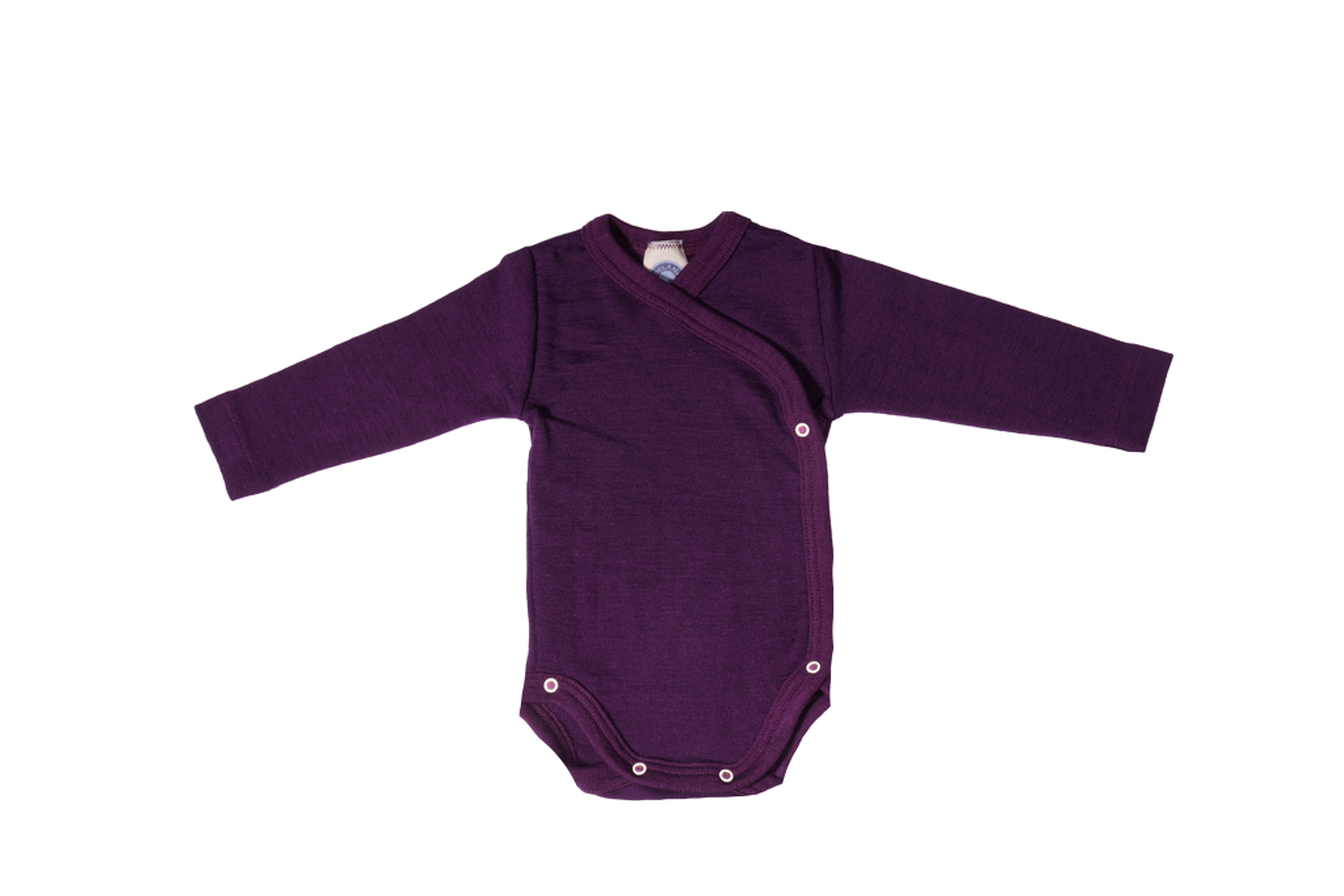 Omslagsbody Ull – 70% Merino, 30% Silke | Ubehandlet Ull, Plomme - Lilla