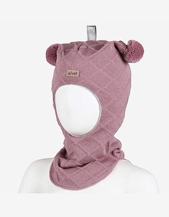 Balaclava Ull m/ Øko Bomullsjersey fôr og Vindstopper | Ubehandlet Ull