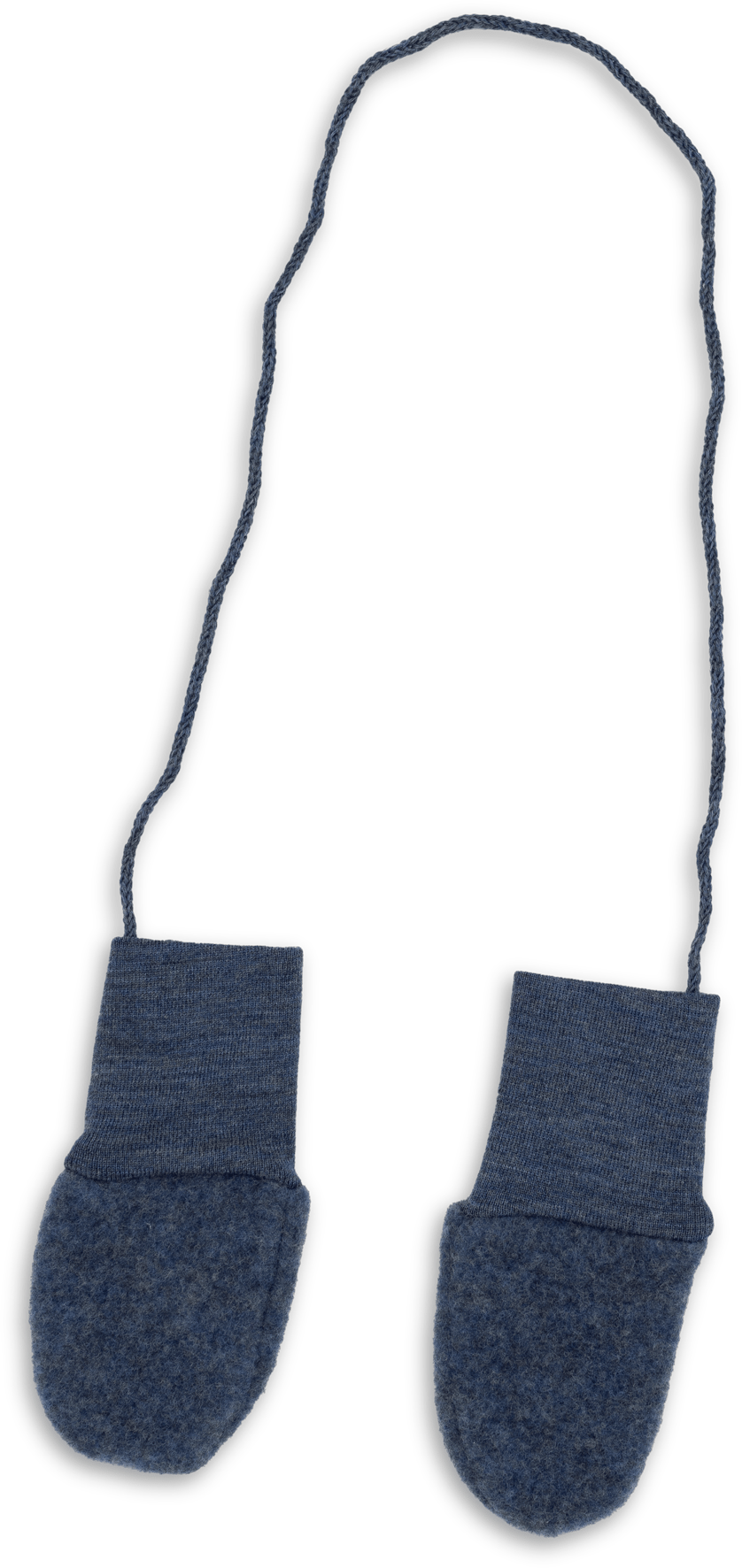 Ullvotter Baby – Ullfleece 100% Ubehandlet Ull | Baby Mittens, Blå Melange