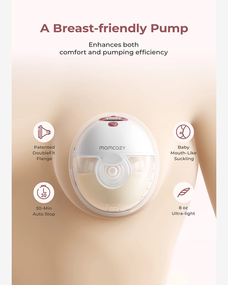 Momcozy M5 Smart handsfree brystpumpe - Enkel, elektrisk