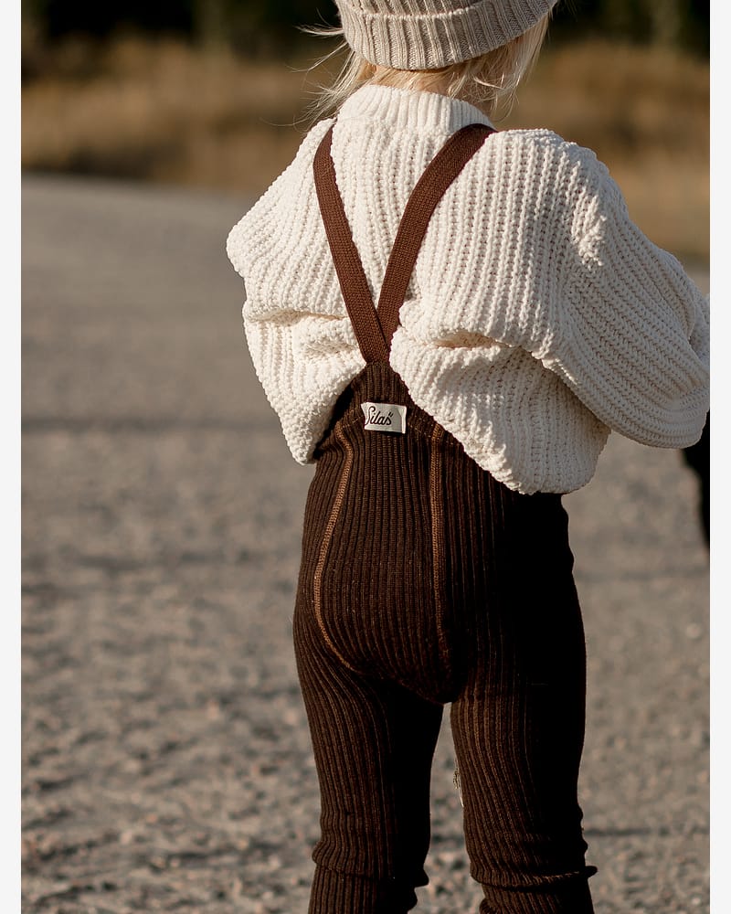 Ullstrømpebukse m/ seler - 100% Merinoull | Wooly Footed Tights