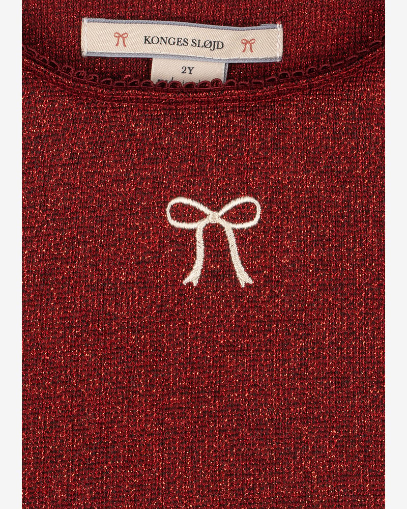 Trøye Barn m/ Glittertrå - Øko Bomull | Roli Blouse