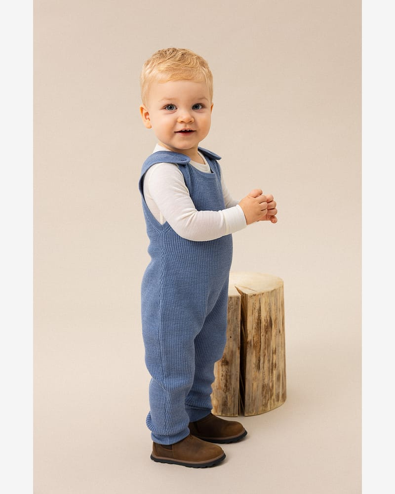 Sparkebukse Baby - 100% Merino | Overall Rib Light
