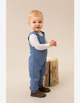 Sparkebukse Baby - 100% Merino | Overall Rib Light