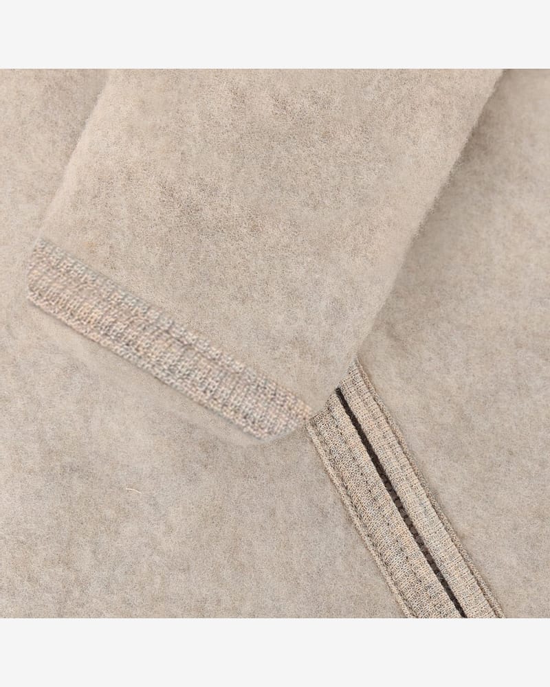 Ulldress i ullfleece med Kaninører- Varm, 100% Merino | Pram Suit Ears Wool Fleece