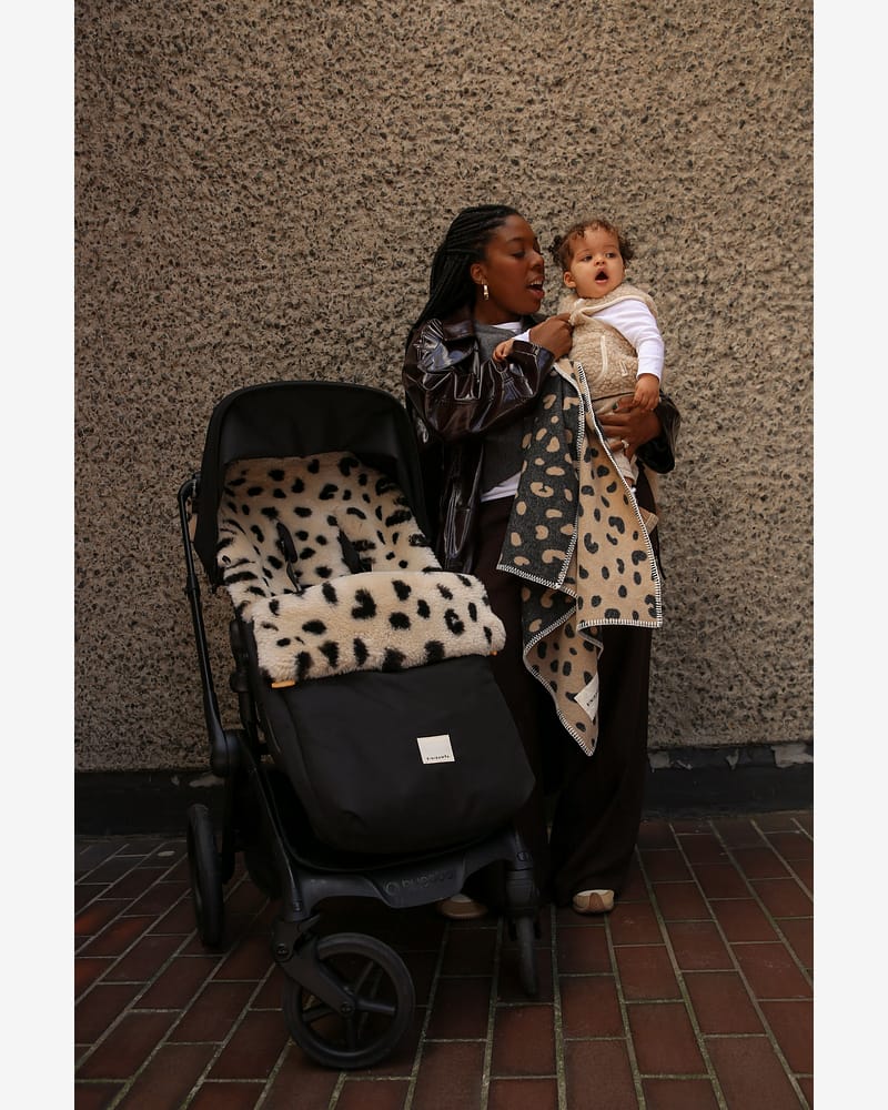 Babyteppe Ull, Tykt - 100% Merino, Ubehandlet | Leopard Biniblanket