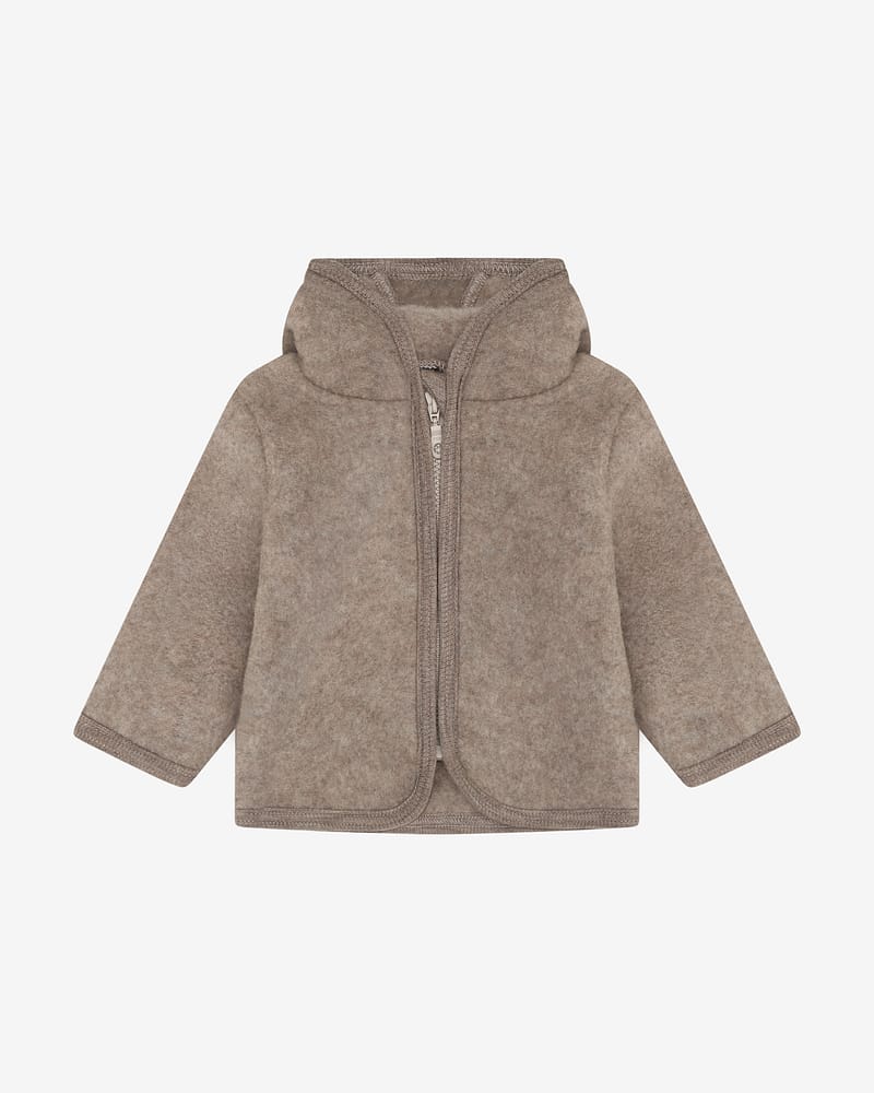 Ulljakke i ullfleece - Varm, 100% Merino | Jacket Ears Wool Fleece